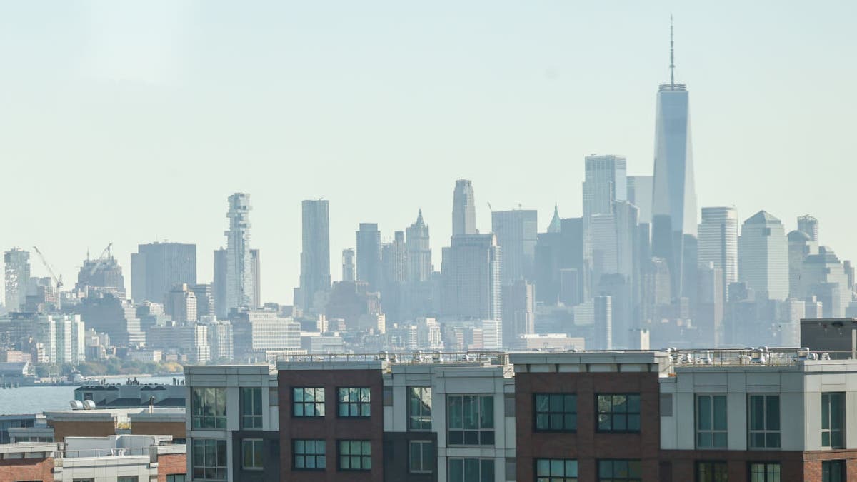 Jersey City seen from the air