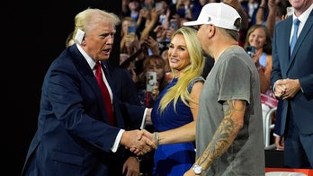 Country star Jason Aldean, wife Brittany seated next to Trump at RNC