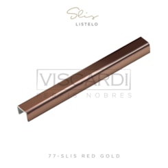 Acabamento Viscardi Para Parede Slis 77 Slis Red Gold Aço Inox 304 