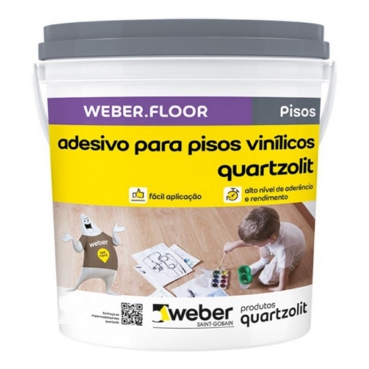 Adesivo Cola Para Piso Vinílico 3,6l Quartzolit