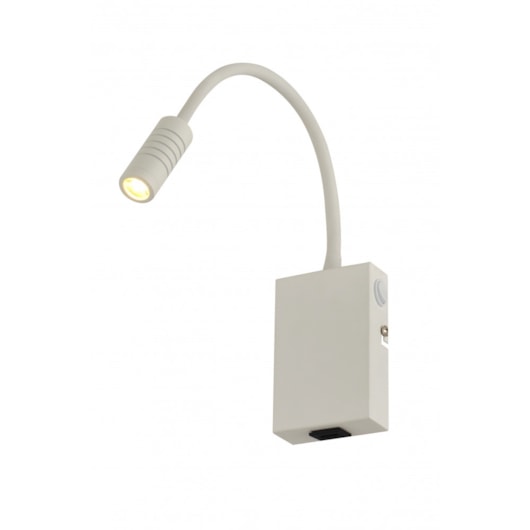 Arandela Lettura Branco Fosco Emissão De Luz Amarela Bivolt Avant 3w 2700k - Imagem principal - c840e509-3ef4-4c79-9cf3-99869cd2d0a7