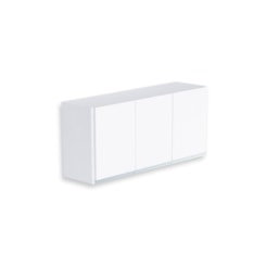 Armário Aéreo Com 3 Portas Branco Rorato