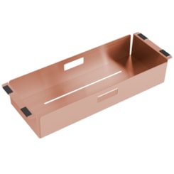 Bandeja Retangular Profunda Primaccore Rose Gold Debacco 425X162X71Mm