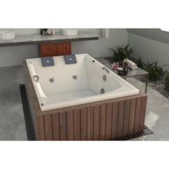 Banheira Acrílica Carina G2a P1 Jacuzzi 170x110cm