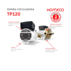 Bomba Circuladora 127v Tp120 60hz Komeco