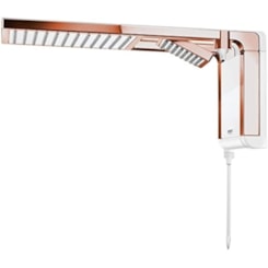 Chuveiro De Parede Acqua Duo Lorenzetti Branco/ Rose Gold 220v/6800w