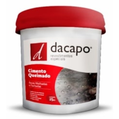 Cimento Queimado Para Fachadas Platina Dacapo 25kg