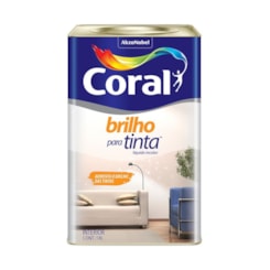 Complemento Parede Brilho Para Tinta Brilhante Transparente 18l Coral