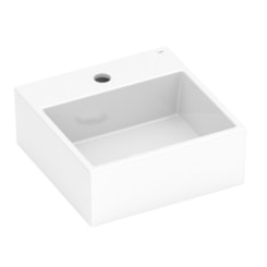 Cuba de Apoio Quadrada Com Mesa Basic Q6 Branco Celite 35x35cm