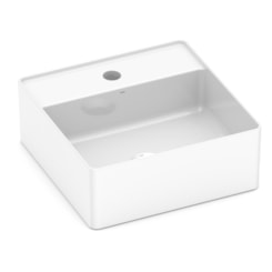 Cuba de Apoio Quadrada Com Mesa Platinum P4 35x35cm Branco Incepa