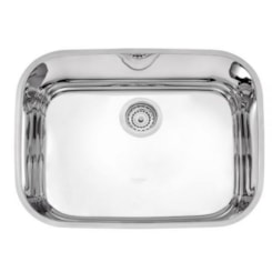 Cuba De Inox Retangular Lavínia 48x34cm 4.1/2' Com Válvula 94027/202 Alto Brilhante Tramontina