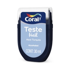 Escolha Cor Teste Facil Fosco Azul Turquia 30ml Coral