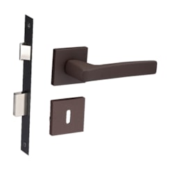 Fechadura Roseta Acqua Star Quadra Premium Interno Corten Pado 55mm