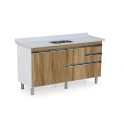 Gabinete Para Cozinha Coliseu 158,7cm 586429 Nogal Rorato