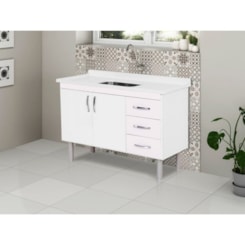 Gabinete Para Cozinha Toquio 116,2cm Branco Rorato