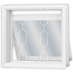 Janela De Aço Maxim Branco Vidro Mini Boreal MGM 60x80cm