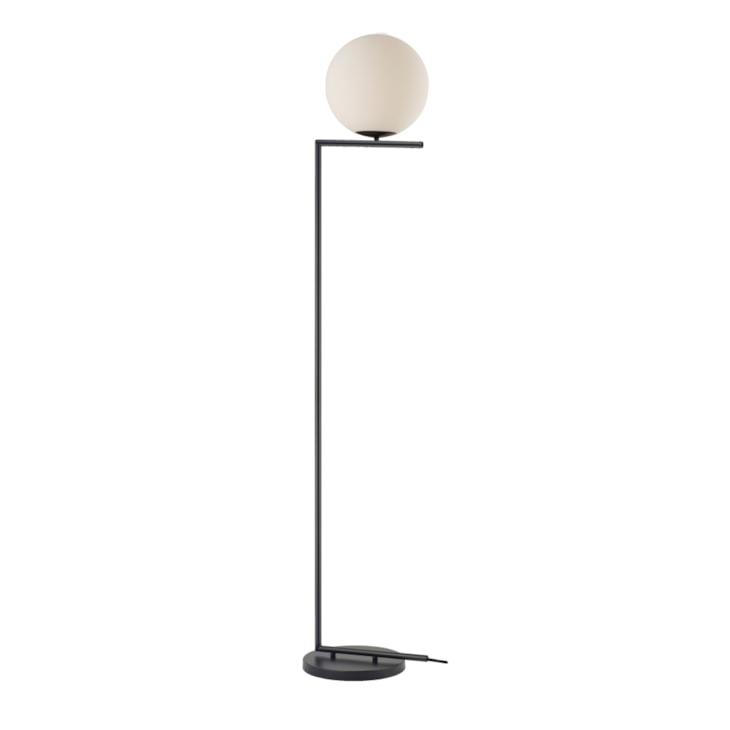 Luminária Coluna Pérola 1Xg45 Preto Fosco Avant