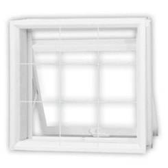 MGM MAXIMO AR MINAS SUL GRADE QUADRICULADA VIDRO MINI BOREAL 60X80X12CM AÇO BRANCO