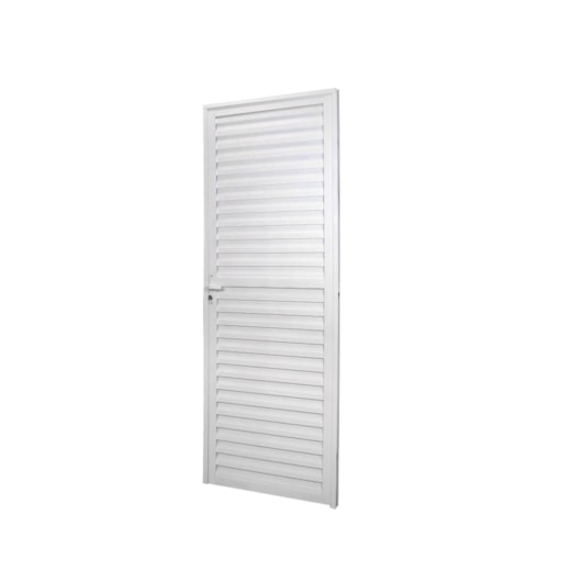 MGM PORTA DE GIRO LAMINADA LINHA SÓLIDA  ALUMÍNIO DIREITA 210X90CM BRANCO - Imagem principal - af059f0b-c8c8-4c6c-bb32-eb453e033723