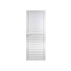 MGM PORTA DE GIRO LAMINADA LINHA SÓLIDA  ALUMÍNIO ESQUERDA 210X90CM BRANCO