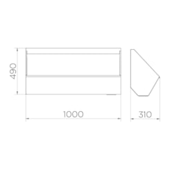 Mictório Aço Inox Docol 100 cm