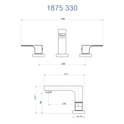 Misturador de Mesa para Lavatório Bica Baixa Retta 1875 DV330 Doro Vecchio DN 15 1/2