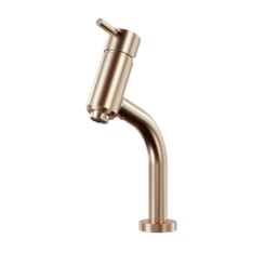 Misturador Monocomando De Mesa Para Lavatório Bica Baixa 6195 Slim 95 Champagne Fani