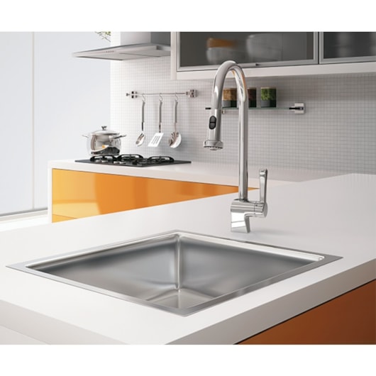 Misturador Monocomando Para Cozinha De Mesa Mangiare Cromada Docol - Imagem principal - 328027f2-ffb5-49bf-9add-c3fa32bd05f6