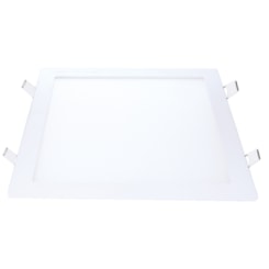 Painel Pop LED De Embutir Em Aluminio 24W Quadrado 30cm Luz Branca 6500K Bivolt Avant