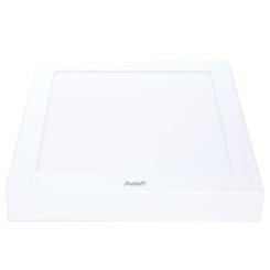 Painel Pop LED Plafon De Sobrepor Em Alumínio Quadrado Luz Branca 6500K Bivolt Avant 22cm 18W 