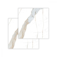 Porcelanato Biancogres Calacata Oro Lux Polido Mármore 90x90cm Retificado 