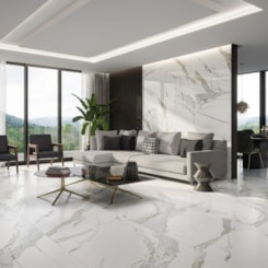 Porcelanato Biancogres Calacata Oro Satin Acetinado Mámore 90x90cm Retificado 