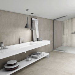 Porcelanato Biancogres Cemento Grigio Acetinado 90x90cm Retificado 