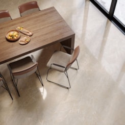 Porcelanato Biancogres Illuminato Beige Lux Polido Mármore 90x90cm  Retificado 