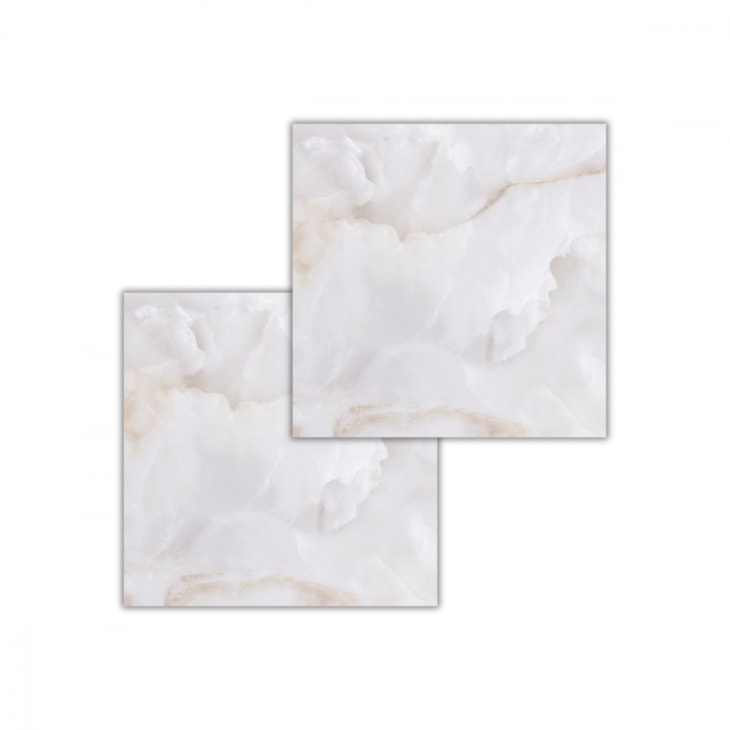 Porcelanato Biancogres Onix Bianco Polido 90x90cm Retificado 