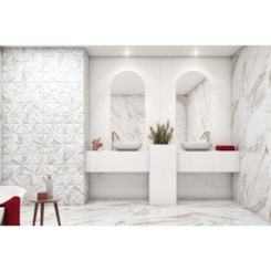 Porcelanato Embramaco Gran Calacata Premium Lux Polido 62x121cm Retificado 