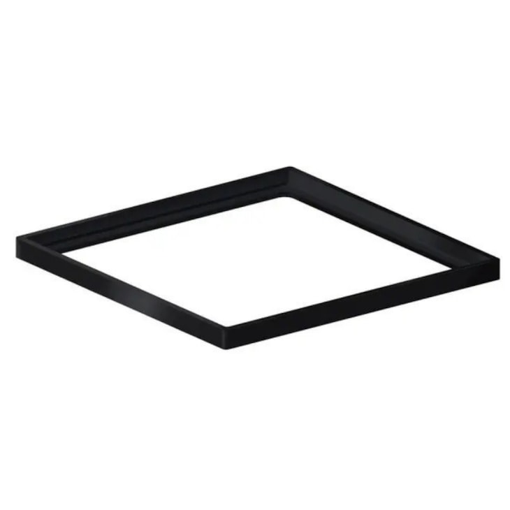 Porta Grelha Elleve Quadrada Black Matte Linear Acessórios 15x15cm