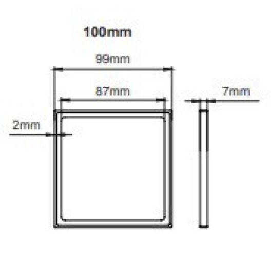 Porta Grelha Elleve Quadrada Gold Linear Acessórios 10x10cm  - Imagem principal - 46ba8d5d-603d-4590-b9f2-0476bb9a70e4