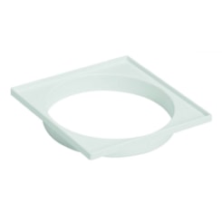 Porta Grelha Quadrada 100mm N14 Branco Amanco