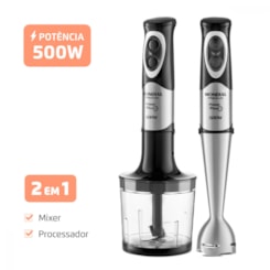 Power Mixer Premium M07 Preto E Inox Mondial 127V 500W