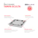 Ralo Square Com Tampa Oculta Linear 15x15cm  - 9b5c9f20-8193-49e1-8cb4-c45c8bfe4eaa