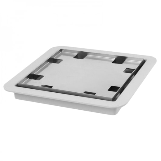 Ralo Square Com Tampa Oculta Linear 15x15cm  - Imagem principal - 6755fa9f-01f8-4b49-8d4f-c0d109a9e44c