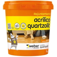 Rejunte Acrílico 1kg Cinza Ártico Quartzolit