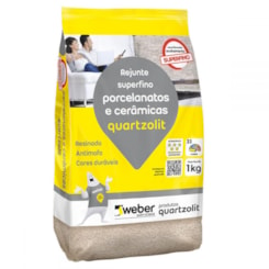 Rejunte Porcelanatos E Cerâmicas Superfino 5kg Branco Quartzolit