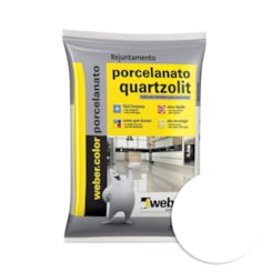 Rejunte Porcelanatos E Cerâmicas Superfino 5kg Branco Quartzolit