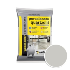 Rejunte Porcelanatos E Cerâmicas Superfino 5kg Cinza Platina Quartzolit