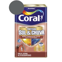 Resina Impermeabilizante Proteção Sol & Chuva Grafite 18L Coral