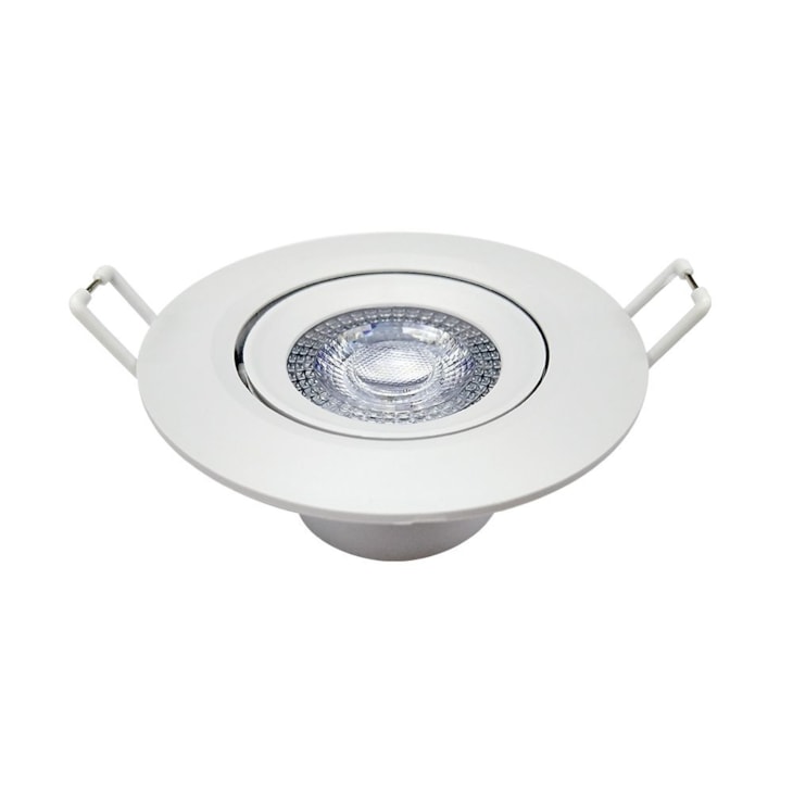 Spot Led Authentic De Embutir Redondo 6500K 3W Bivolt Branco Avant