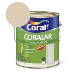 Tinta Acrílica Econômica Coralar Acrílico Fosco Areia 3.6l Coral