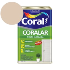 Tinta Acrílica Econômica Coralar Acrílico Fosco Areia Coral 18L